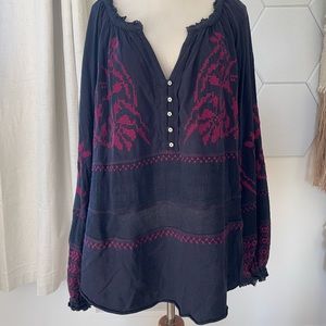 Free People Tunic Top w/ Embroidery
